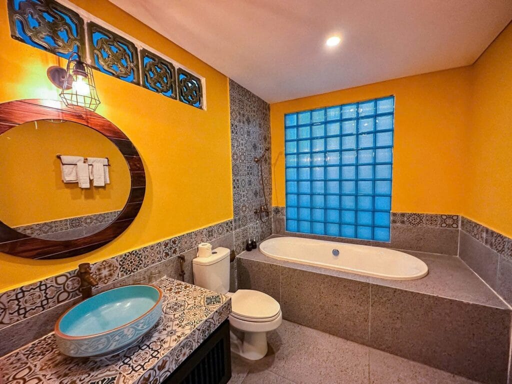 Phòng tắm của retreat villa