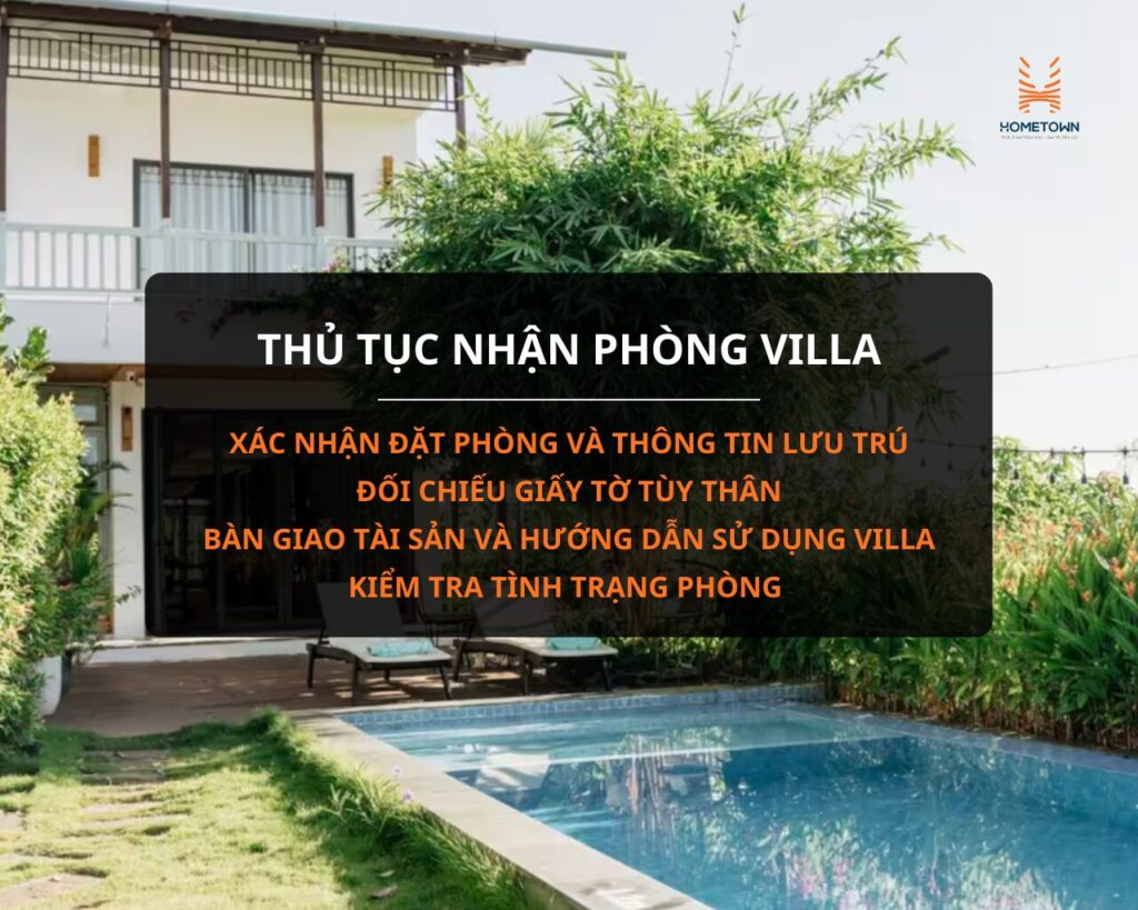 Thủ tục nhận phòng villa Đà Nẵng