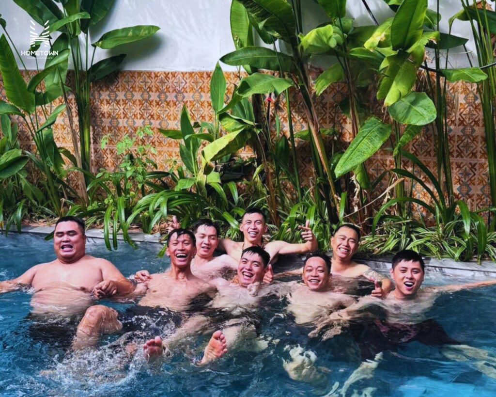 Không gian thoáng đãng, lý tưởng để cả đoàn sinh hoạt